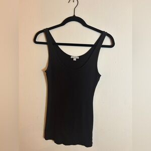 James Perse Black Scoop Neck Tank